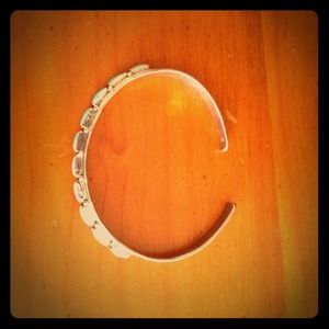 Silver and turquoise bracelet