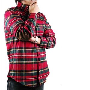 Ralph Lauren patch elbow flannel