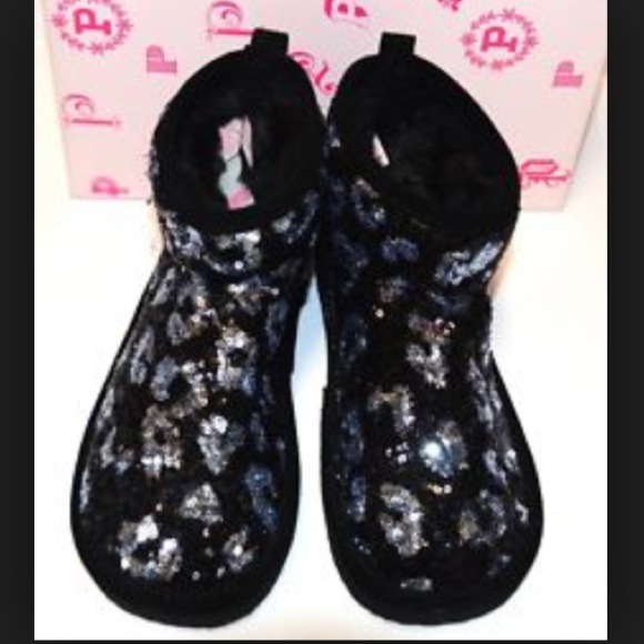 ⛔️SOLD on Vinted⛔️ VS PINK Bling leopard booties - Picture 2 of 4