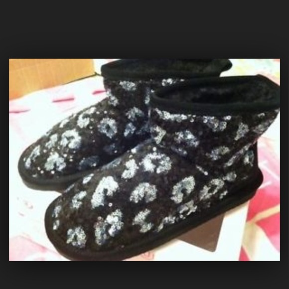 ⛔️SOLD on Vinted⛔️ VS PINK Bling leopard booties - Picture 4 of 4