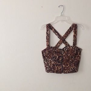 Cheetah bustier