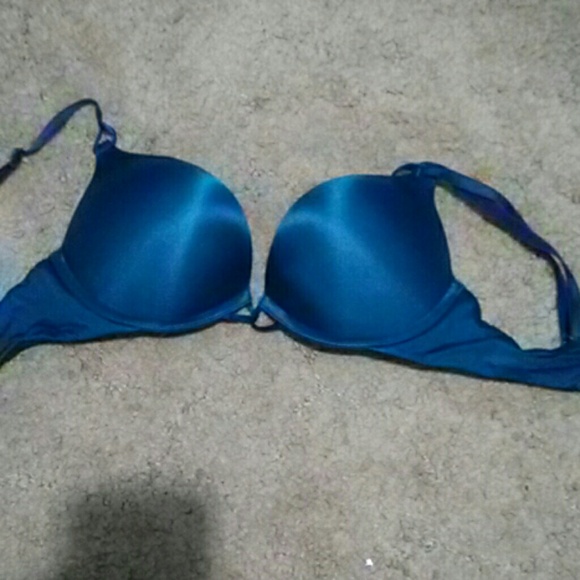 Blue miraculous plunge Victoria's bra