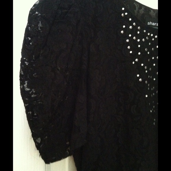 Shargano Black Lace Blouse