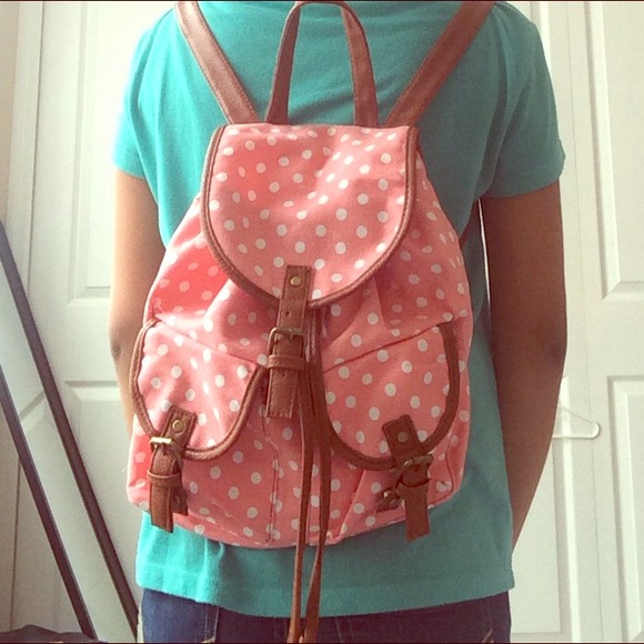 Polka dot backpack