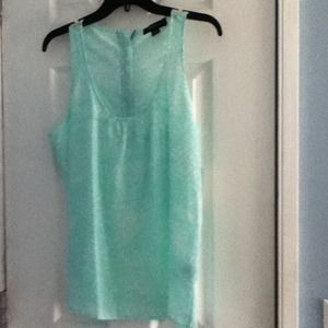 Josephine green and white top.