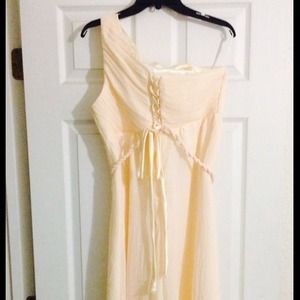 One shoulder maxi dress