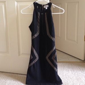 Black and Tan dress with cut outs