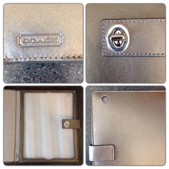 ! S O L D ! COACH Occasion Metallic iPad Case - Picture 3 of 3