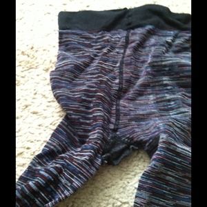 Multi Color Stripe Tights