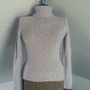 Ann Taylor Blue CASHMERE Turtleneck Sweater NWOT