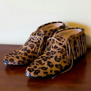FLASH SALE! Senso "Indigo" Leopard Booties