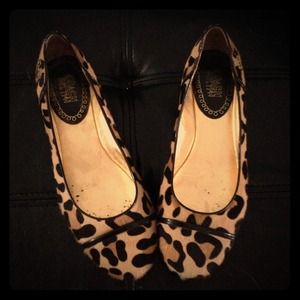 Size 7 leopard coach slip ons