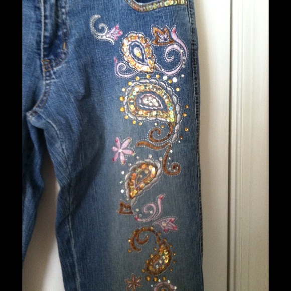 Bead and Gem Denim