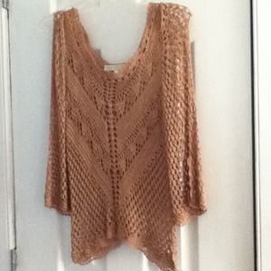 brown lace top.