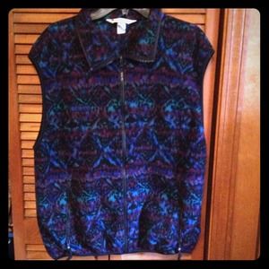Columbia Vintage Print Fleece Vest