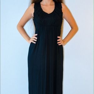 Long black dress Spense petite NWT