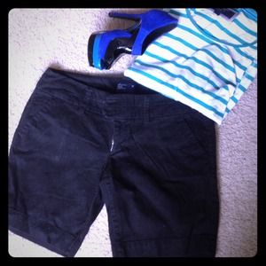 Black Bermuda shorts