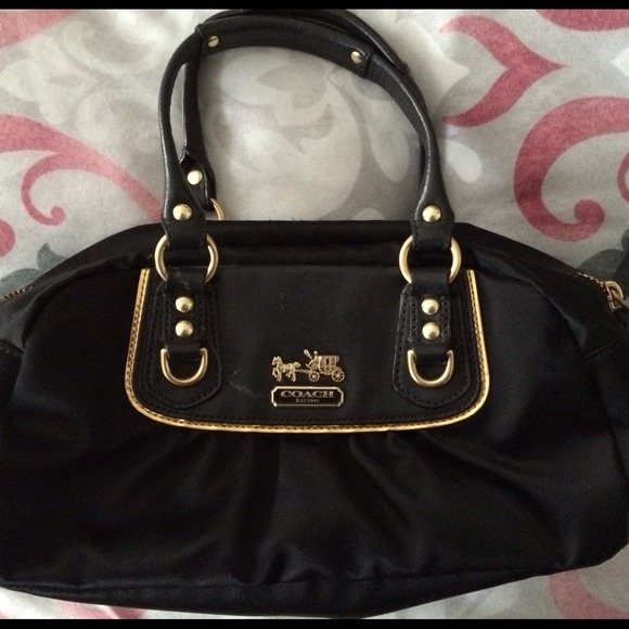 Coach Handbags - reserved!!Coach amanda mini satchel 💕
