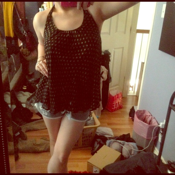 URBAN OUTFITTERS Staring at Stars Dot Shirt Sz S