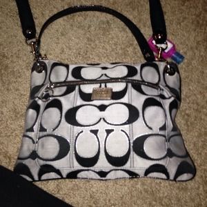 Coach crossbody! Black and grey! NO TRADE