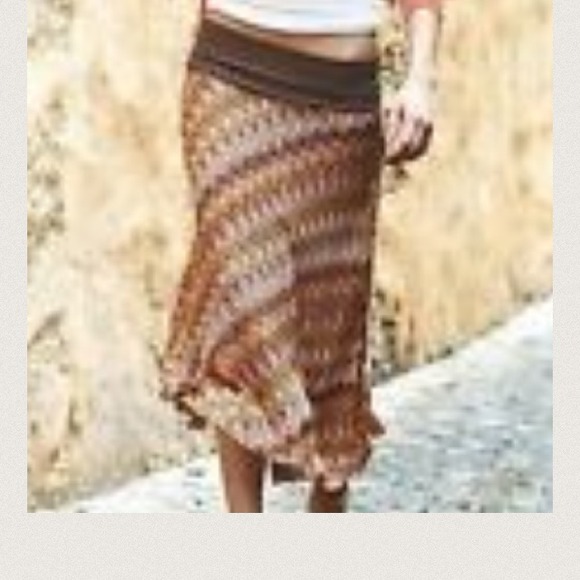 Pattern Flared Skirt
