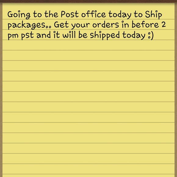 Shipping today!!