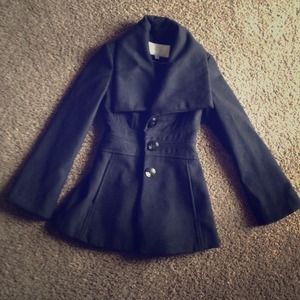 Jessica Simpson black peacoat