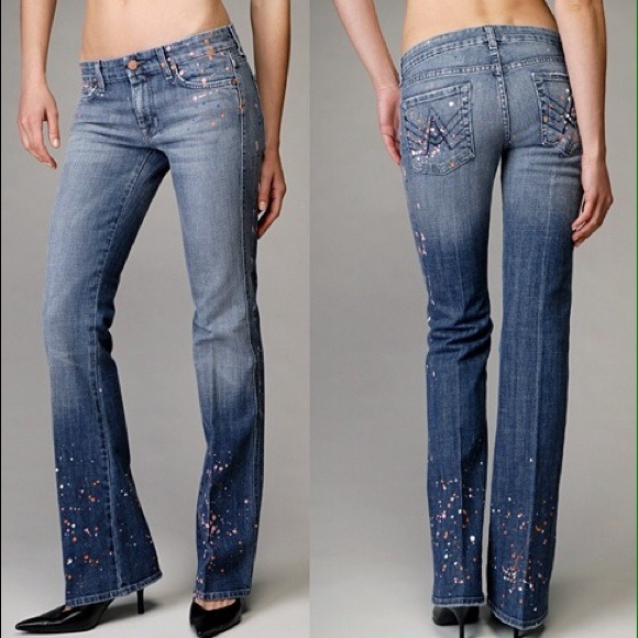 7 for all Mankind Denim - 7 For All Mankind Paint Splatter Jeans
