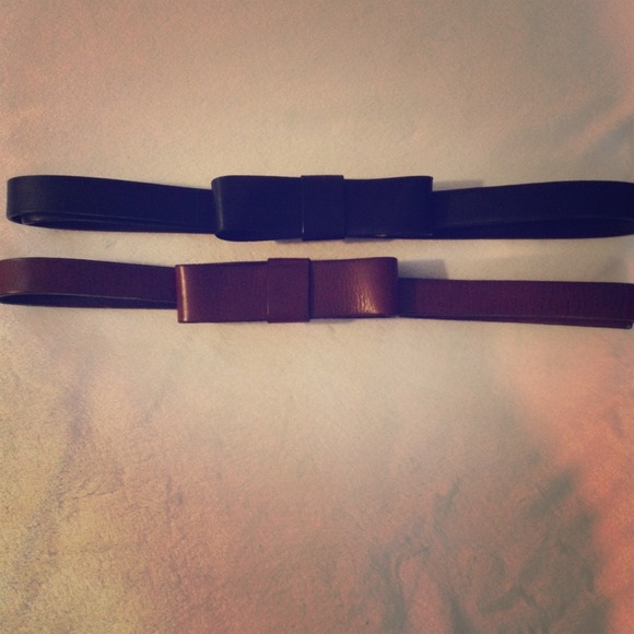 Two leather gap belts!