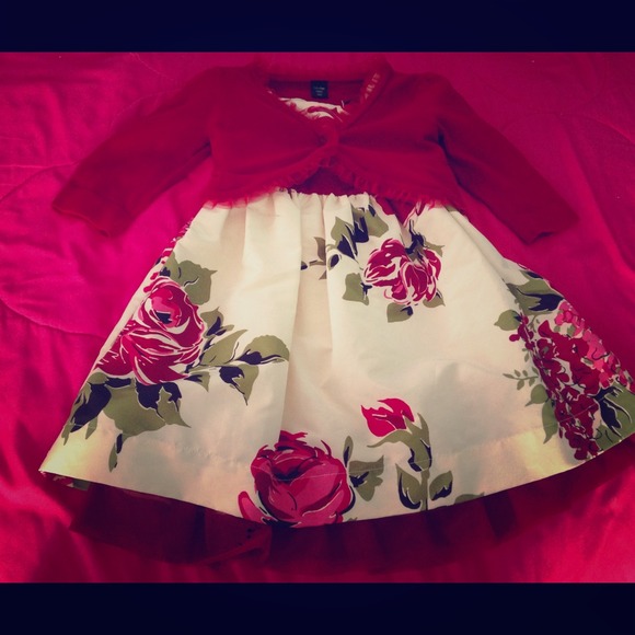 Baby girl 2t dress with cardigan