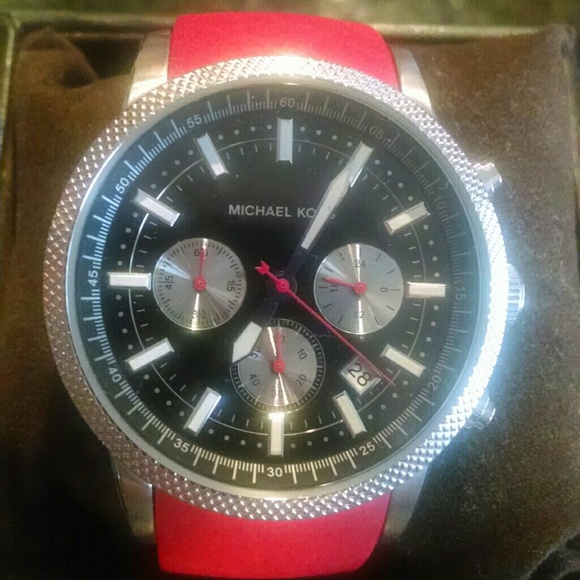 ***Reduced ~Beautiful Red Michael Kors Watch*** - Picture 2 of 3