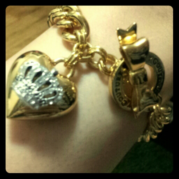 Juicy couture gold charm bracelet