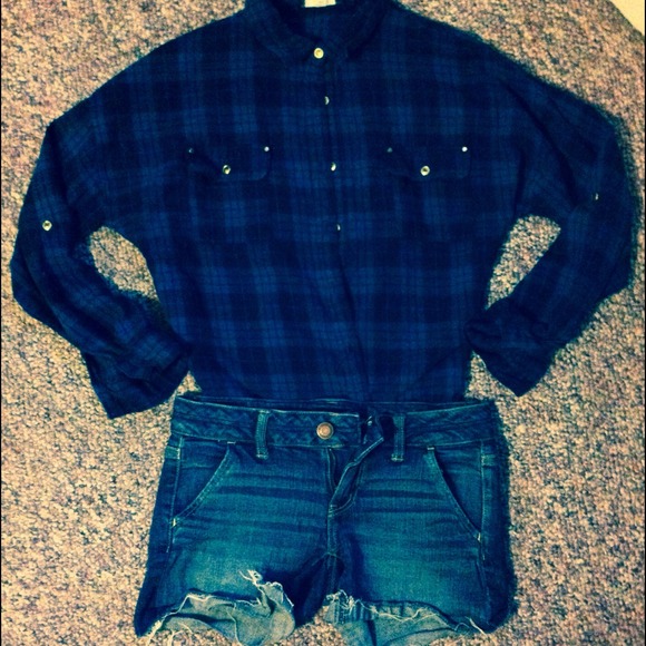 Plaid button up flannel