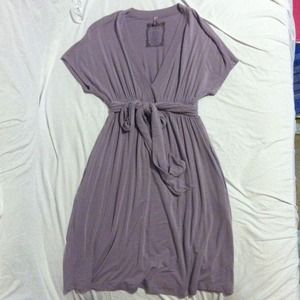Lilac Anthropologie Babydoll Dress with pockets