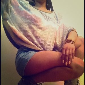 Butterfly sleeve knit top