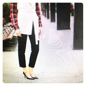 Michael by Michael Kors cropped black pants