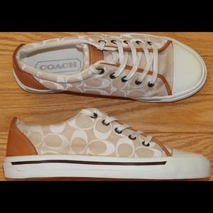 Coach Barrett Sneakers Signature Khaki sz 9.5
