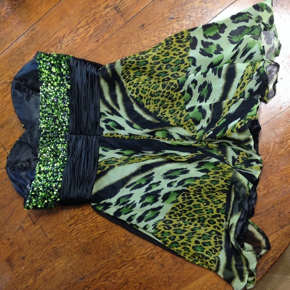 Animal Print Prom/Homecoming Dress - Picture 2 of 4