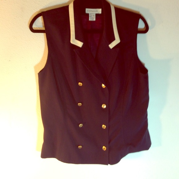 ⚓️ Ann Taylor Nautical-Style Vest ⚓️