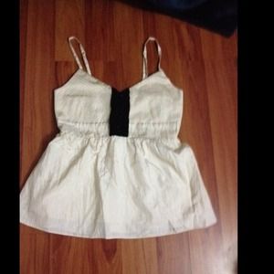 🚫SOLD🚫Cream/black top