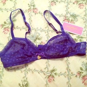 Juicy Couture heart lace bralette