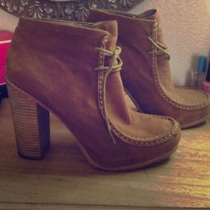 Brown Suede Booties