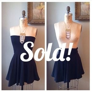 FREE PEOPLE skirt/mini dress/strapless top