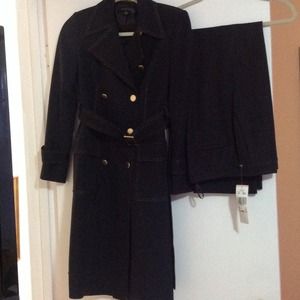 Anne Klein Trenchcoat and Pant Set