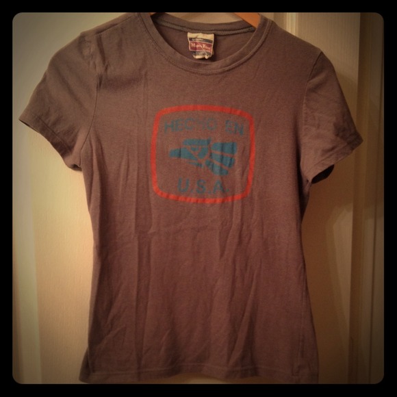 Cropped T "Hecho En U.S.A" Grey Color