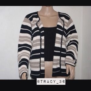 Black and Cream Sweater