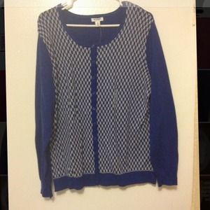 🚫SOLD🚫Royal blue/grey cardigan