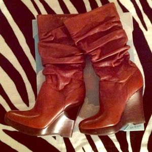 Jessica Simpson Leather Boots (Like New)