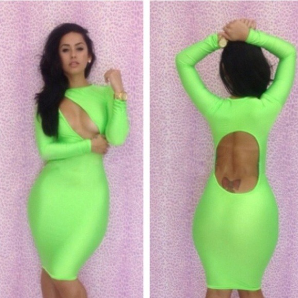 Neon green dress - Picture 1 of 1