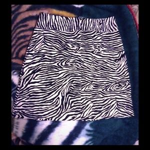 Bandolino Zebra Print Skirt